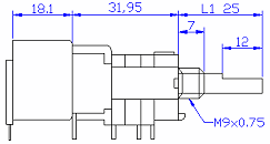 Mechanical drawing of a pot